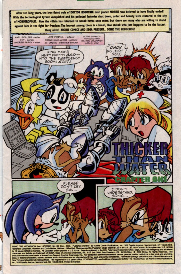 Sonic - Archie Adventure Series December 2000 Page 1